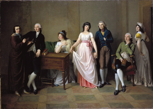 Mostra di Gaspare Landi - La famiglia del marchese Giambattista Landi con autoritratto