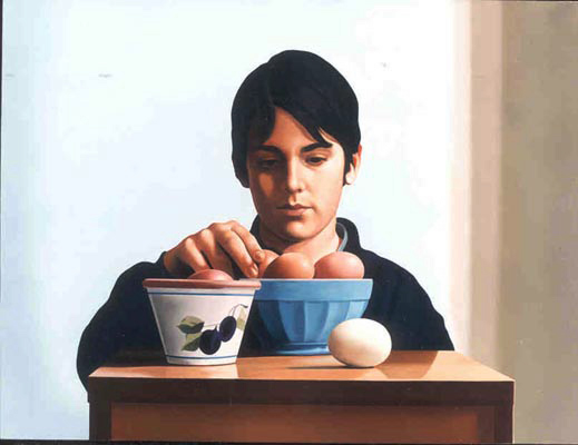 Bambina con le uova di Angelo Fabbri