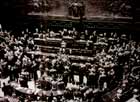 II Legislatura - Nell'aula di Montecitorio, nel corso della seduta che determin l'elezione alla presidenza della Repubblica di Gronchi (29 aprile 1955)