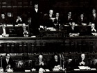 V Legislatura - Pertini durante il suo discorso di investitura a presidente della Camera (5 giugno 1968). Da: Il Parlamento italiano 1861 - 1992 Vol. XXII, Nuova CEI Informatica, Milano, 1993