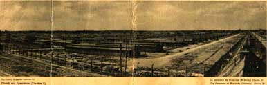 Fotografia d�epoca del campo di sterminio di Birkenau.